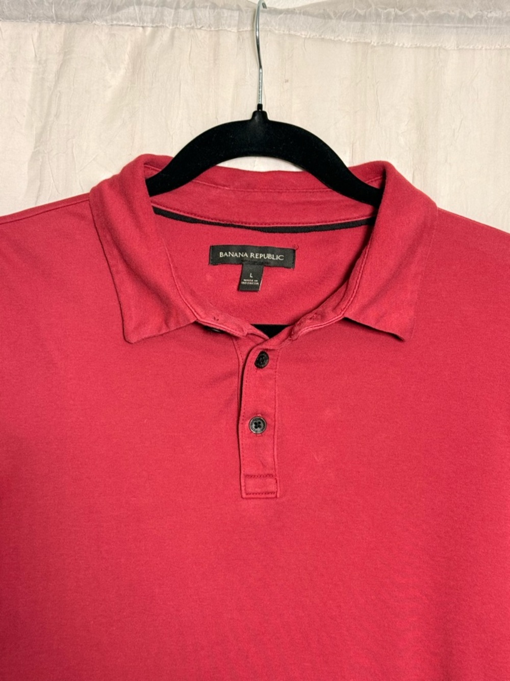 Banana Republic Red Polo with Classic Collar